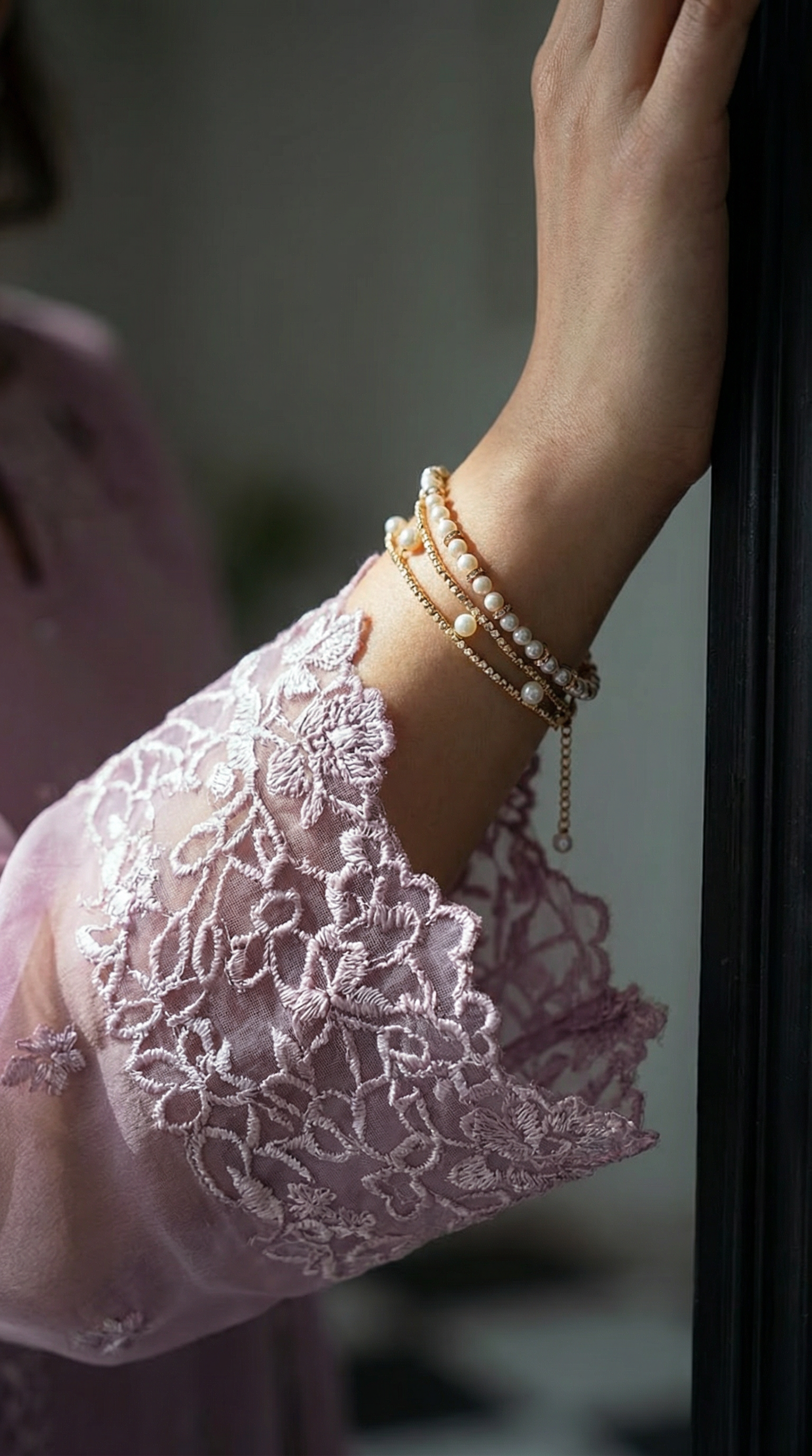 Lilac Pink Chiffon Dress